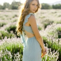 Lush Quincy Tie Back Dress Maternity Friendly