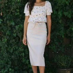 Mod Ref Priya Woven Midi Skirt Clothing