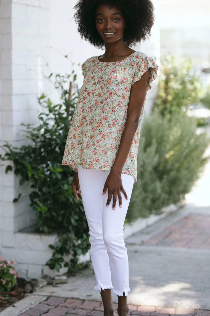 Les Amis Adrienne Scoop Neck Blouse