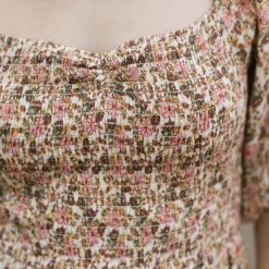 Lush Perla Puff Sleeve Dress Clothing