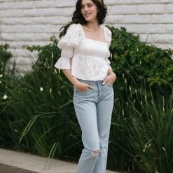 Storia Yasmine Babydoll Cropped Top