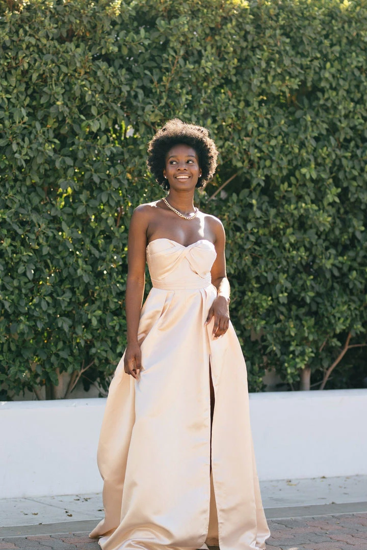 Maniju Karis Sweetheart Neckline Gown