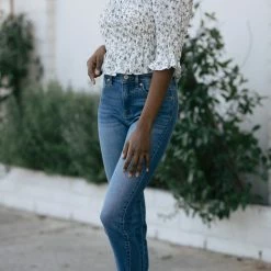 Dress Forum Julie Shirred Cropped Top Clothing