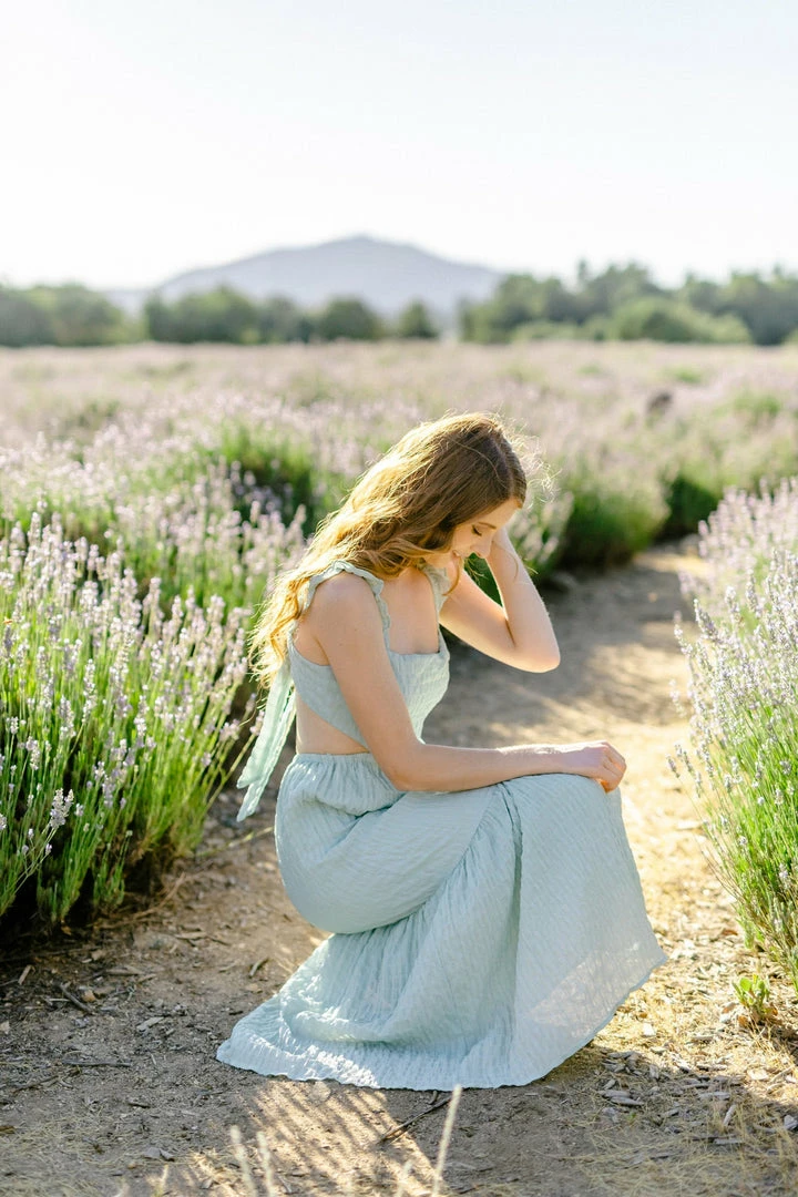 Lush Quincy Tie Back Dress Maternity Friendly