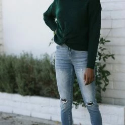 Listicle Work Essentials Maeve Twisted Front Sweater