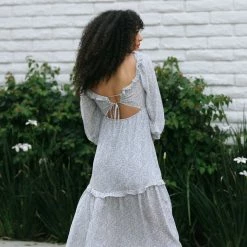 Lush Maternity Friendly Jude Smocked Midi Dress