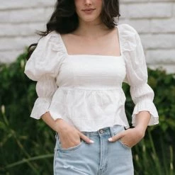 Storia Yasmine Babydoll Cropped Top