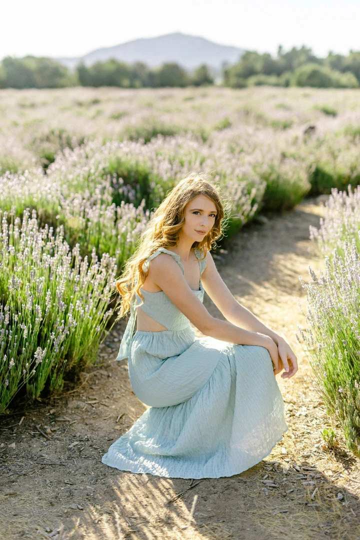 Lush Quincy Tie Back Dress Maternity Friendly