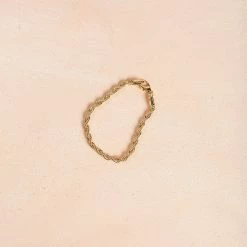 Fame Zoey Gold Twisted Bracelet