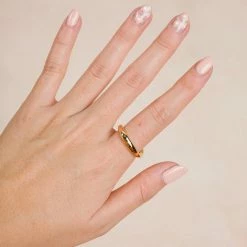 Fame Ava Chunky Gold Ring Accessories