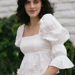 Storia Yasmine Babydoll Cropped Top