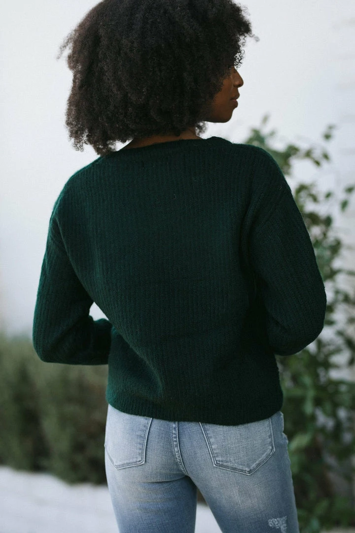 Listicle Work Essentials Maeve Twisted Front Sweater