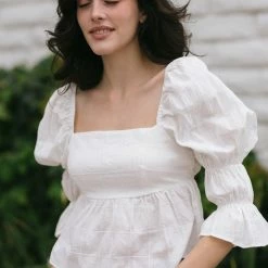 Storia Yasmine Babydoll Cropped Top