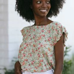 Les Amis Adrienne Scoop Neck Blouse