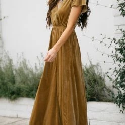 See And Be Seen Best Sellers Vanessa Velvet Surplice Maxi Dress