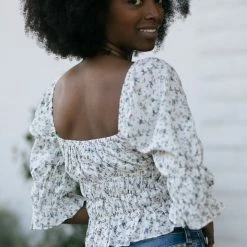 Dress Forum Julie Shirred Cropped Top Clothing