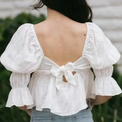 Storia Yasmine Babydoll Cropped Top