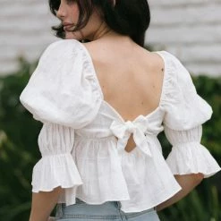 Storia Yasmine Babydoll Cropped Top