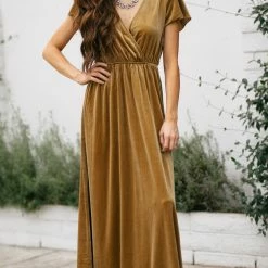 See And Be Seen Best Sellers Vanessa Velvet Surplice Maxi Dress