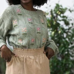 In Loom Clothing Melrose Embroidered Sweater