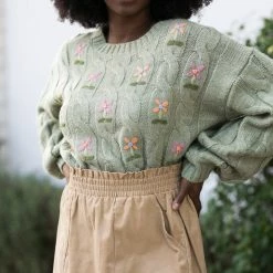 In Loom Clothing Melrose Embroidered Sweater