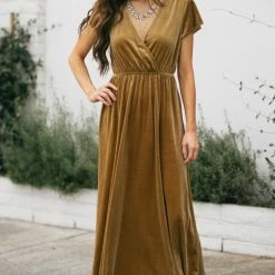 See And Be Seen Best Sellers Vanessa Velvet Surplice Maxi Dress