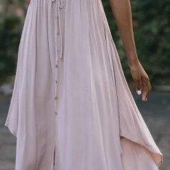 Final Touch Rowan Button Midi Skirt Maternity Friendly