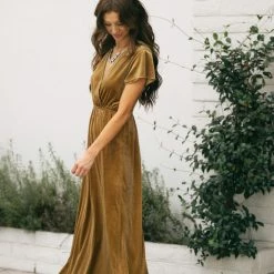 See And Be Seen Best Sellers Vanessa Velvet Surplice Maxi Dress