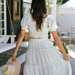 Blu Pepper Maternity Friendly Tinsley Tiered Midi Skirt