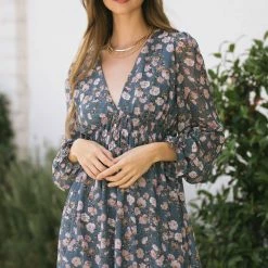 She + Sky Elliot V-Neck Mini Dress Maternity Friendly