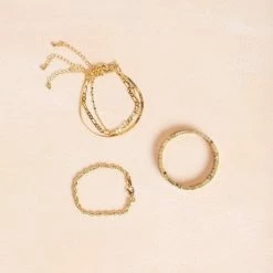 Fame Zoey Gold Twisted Bracelet