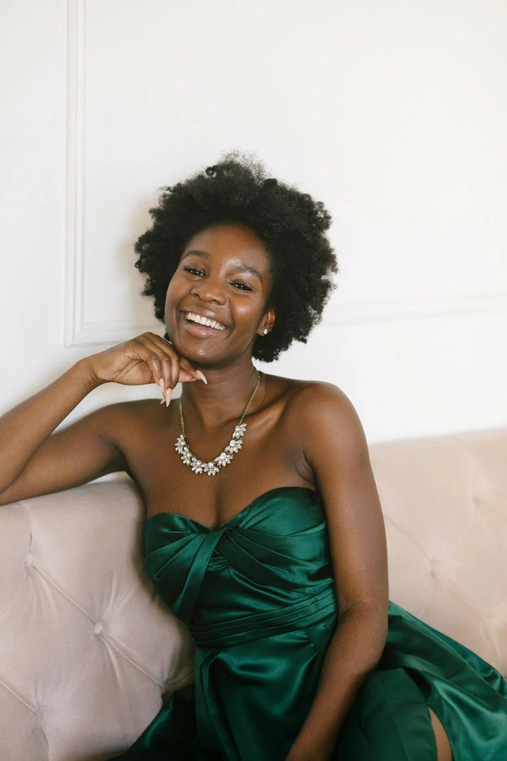 Maniju Karis Sweetheart Neckline Gown