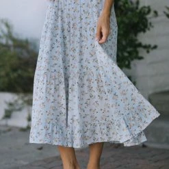 Calista Nina Tiered Midi Skirt Clothing