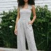Fore Collection Keely Smocked Jumpsuit Clothing