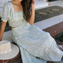 Blu Pepper Maternity Friendly Tinsley Tiered Midi Skirt