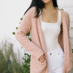 Listicle Shay Textured Knit Cardigan Clothing