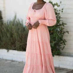 In Loom Joanne Smocked Dotted Midi Dress