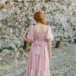 & Merci Best Sellers Paige Puff Sleeve Tiered Midi Dress