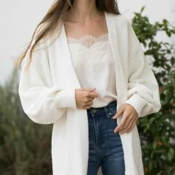 Style Melody Work Essentials Tatum Puff Sleeve Cardigan