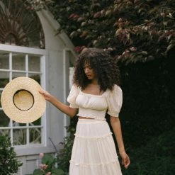 Blu Pepper Maternity Friendly Doreen Tiered Midi Skirt