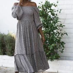 Blue B Parker Smocked Midi Dress