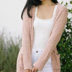 Listicle Shay Textured Knit Cardigan Clothing