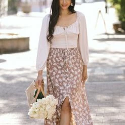 Audrey 3+1 Clothing Kendall Sweetheart Crop Top