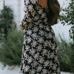 Lush Zola Cowl Neck Midi Dress