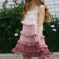 Storia Trina Ruffled Mini Dress Clothing