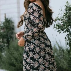 Lush Zola Cowl Neck Midi Dress