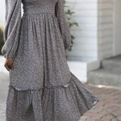 Blue B Parker Smocked Midi Dress