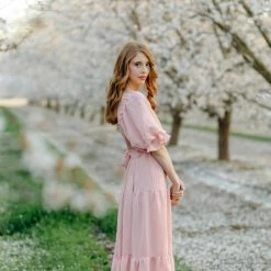 & Merci Best Sellers Paige Puff Sleeve Tiered Midi Dress