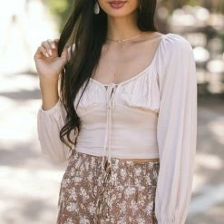 Audrey 3+1 Clothing Kendall Sweetheart Crop Top