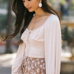 Audrey 3+1 Clothing Kendall Sweetheart Crop Top